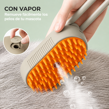 Cepillo Quitapelos a Vapor para Mascotas