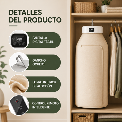 Secador de ropa portátil inteligente
