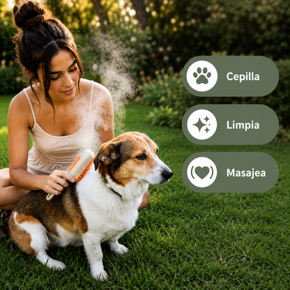 Cepillo Quitapelos a Vapor para Mascotas