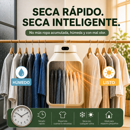 Secador de ropa portátil inteligente
